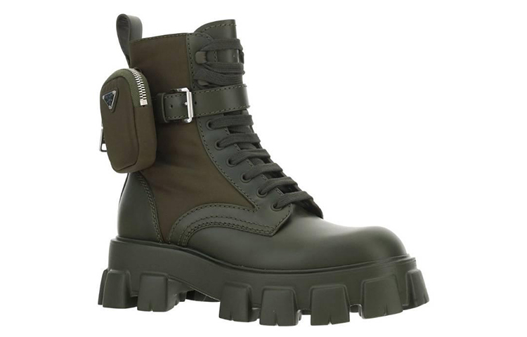 Prada Nylon Combat Boots 'Green' 圖 2