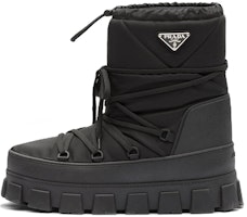 Prada Nylon Gabardine Platform Ankle Boots 'Black' 2U007N_3LFV_F0002_F_040 Prada Nylon Gabardine Platform Ankle Boots 'Black' 2U007N_3LFV_F0002_F_040