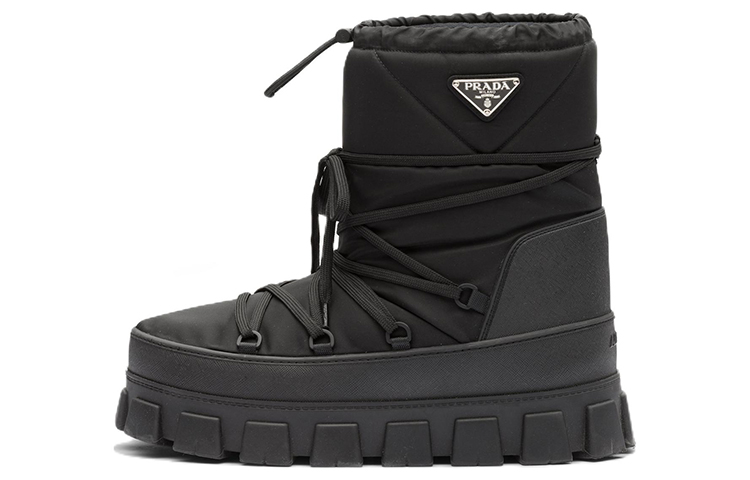Buy Prada Nylon Gabardine Plateau Enkelboots ''Zwart'' 2U007N_3LFV_F0002_F_040