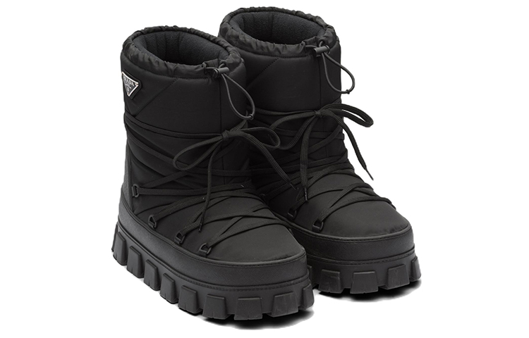 Lookbook Prada Nylon Gabardine Plateau Enkelboots ''Zwart'' 2U007N_3LFV_F0002_F_040