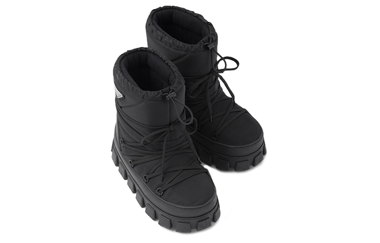 Shop Prada Nylon Gabardine Plateau Enkelboots ''Zwart'' 2U007N_3LFV_F0002_F_040