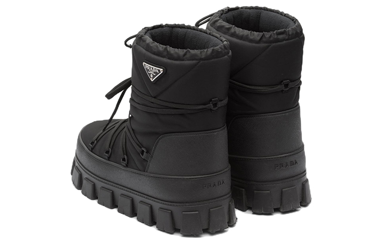 Purchase Prada Nylon Gabardine Plateau Enkelboots ''Zwart'' 2U007N_3LFV_F0002_F_040