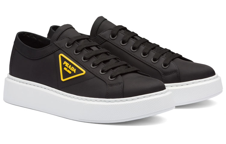 Order Prada 尼龍華達呢車輪低筒運動鞋 '黑黃' 4E3560-W08-F0C5Z