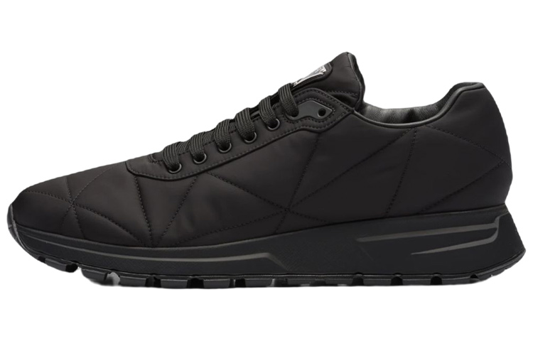Prada Nylon Quilted Sneakers 'Black'