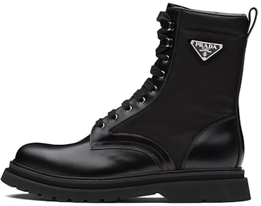 普拉达黑色尼龙绒面革皮靴 2UE011_3L09_F0002 Buy 普拉达黑色尼龙绒面革皮靴 2UE011_3L09_F0002