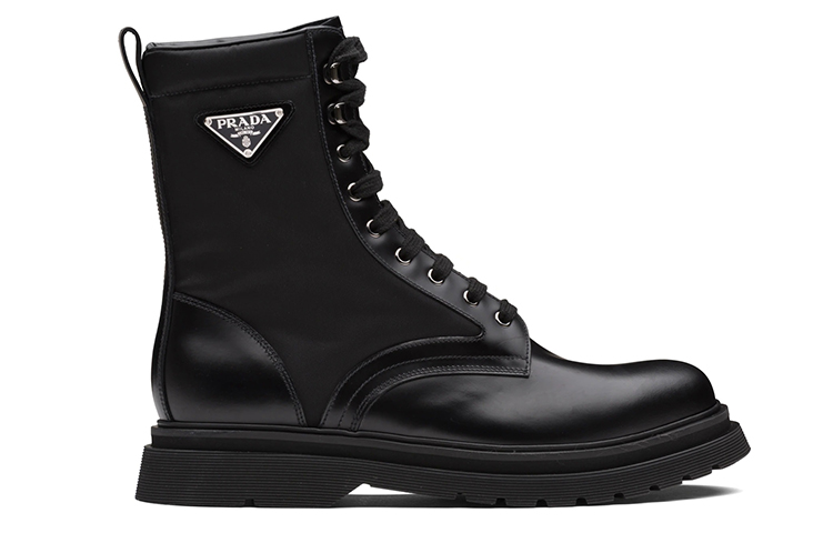 Order Botas Prada de Nylon y Gamuza de Cuero 'Negro' 2UE011_3L09_F0002