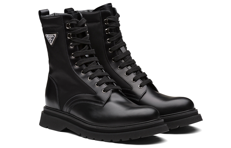 Lookbook Botas Prada de Nylon y Gamuza de Cuero 'Negro' 2UE011_3L09_F0002