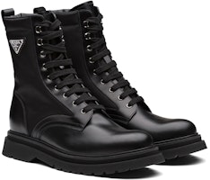 Botas Prada de Nylon y Gamuza de Cuero 'Negro' 2UE011_3L09_F0002 Lookbook Botas Prada de Nylon y Gamuza de Cuero 'Negro' 2UE011_3L09_F0002