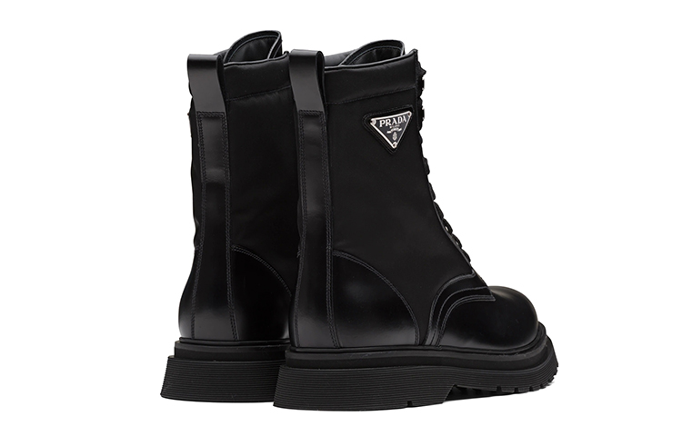 Purchase Botas Prada de Nylon y Gamuza de Cuero 'Negro' 2UE011_3L09_F0002