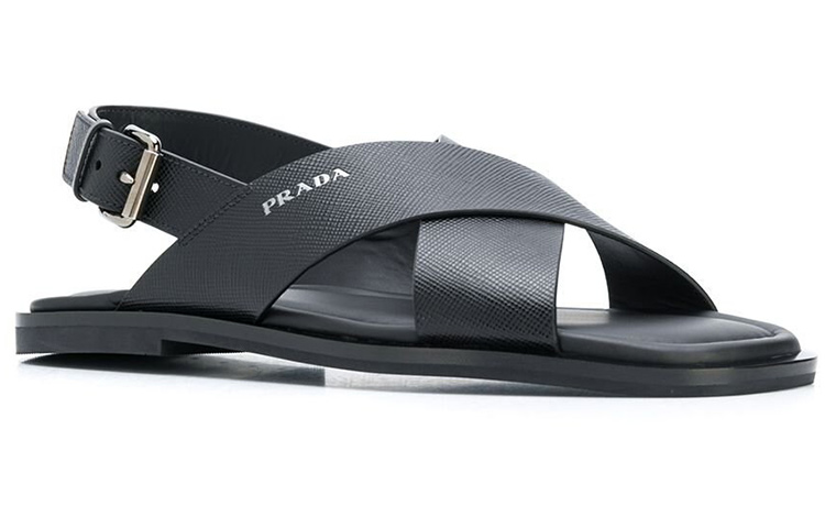 Lookbook Selipar Sandal Prada Buka Hujung Gesper 'Hitam' 2X3016_3E0N_F0002