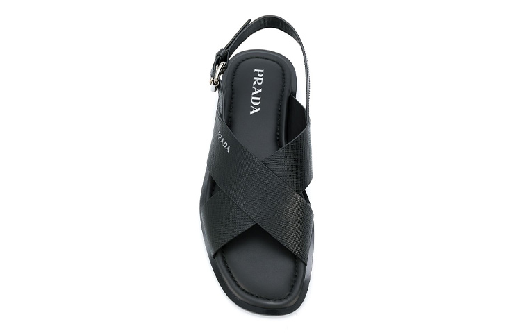 Purchase Selipar Sandal Prada Buka Hujung Gesper 'Hitam' 2X3016_3E0N_F0002