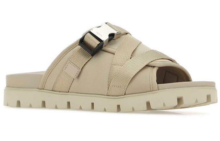 Lookbook Sandal Datar Terbuka Prada 'Beige' 2X3079_3L74_F0F24