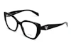 Lookbook PRADA Optical Glasses Black Unisex Irregular Frame with Side Logo. PR18WV1AB1O1