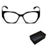 Purchase PRADA Optical Glasses Black Unisex Irregular Frame with Side Logo. PR18WV1AB1O1