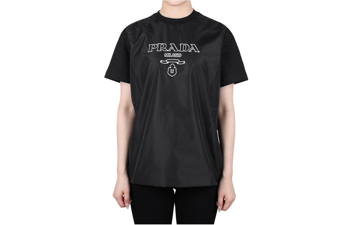 PRADA Oversized Unisex Black Short Sleeve T-Shirt. 35838R-10GO-F0002 圖 2