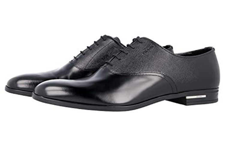 Prada Oxford 'Black Leather' 圖 4