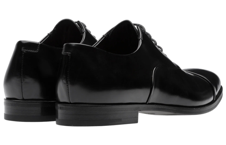 Prada Oxford Shoes 'Glossy Black Calfskin Leather' 圖 3