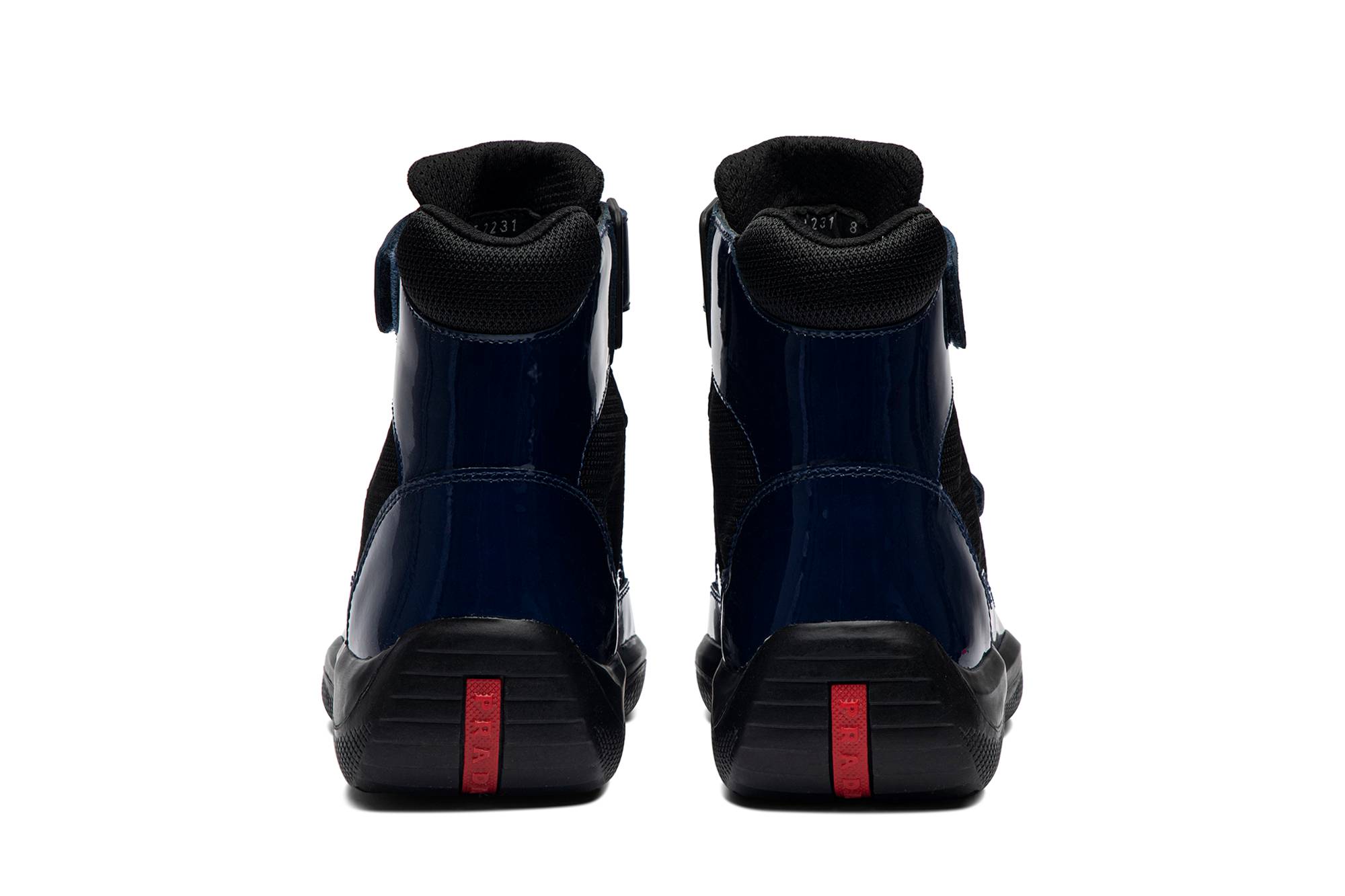 Prada Patent Double-Strap High Top 'Royal Blue' 圖 6