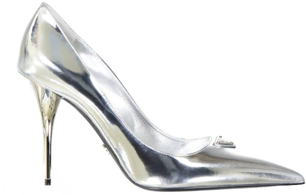 Prada Patent Leather Pumps 'Silver High Heel' 1I001N3AU1F0118Silver Buy Prada Patent Leather Pumps 'Silver High Heel' 1I001N3AU1F0118Silver