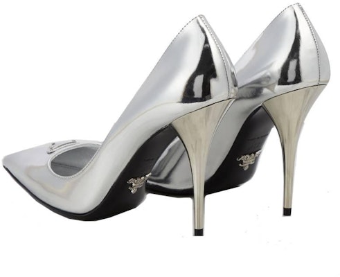 Prada Patent Leather Pumps: Prada專利皮革高跟鞋, 銀色高跟女鞋1I001N3AU1F0118Silver31 Order Prada Patent Leather Pumps: Prada專利皮革高跟鞋, 銀色高跟女鞋1I001N3AU1F0118Silver31