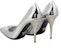 Kasut Tumit Tinggi Prada Kulit Patent 'Perak' 1I001N3AU1F0118Silver