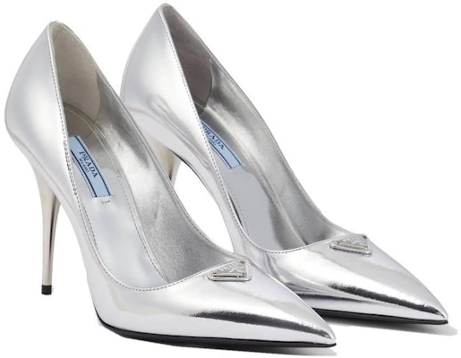 Prada Patent Leather Pumps 'Silver High Heel' 1I001N3AU1F0118Silver Lookbook Prada Patent Leather Pumps 'Silver High Heel' 1I001N3AU1F0118Silver