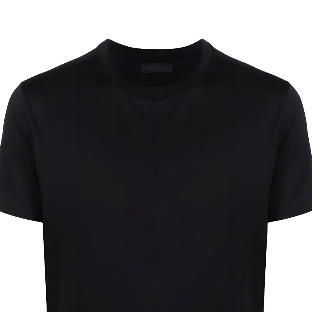 Lookbook PRADA Camiseta Casual Blanca Lisa Cuello Redondo Manga Corta. DNA829-11CD-FO002-S-221