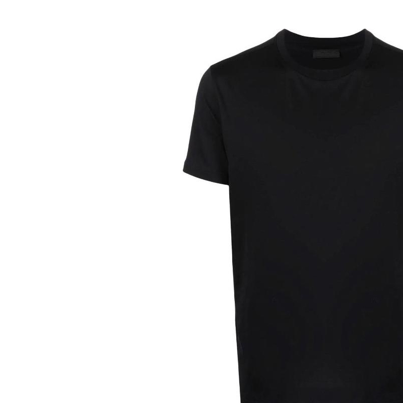 Details for PRADA Camiseta Casual Blanca Lisa Cuello Redondo Manga Corta. DNA829-11CD-FO002-S-221