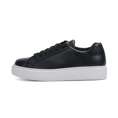 Prada Platform Leather Sneaker 'Black'
