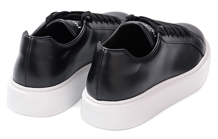 Lookbook Prada Platform Leather Sneaker 'Black' 4E3489_B4L_F0967