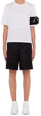 PRADA Camiseta Unisex Blanca de Manga Corta con Bolsillo de Punto 135683-1XBH-F0964-S-202 Shop PRADA Camiseta Unisex Blanca de Manga Corta con Bolsillo de Punto 135683-1XBH-F0964-S-202