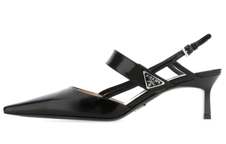 Prada Pointed Toe Slip-On High Heel 'Simplicity Black'