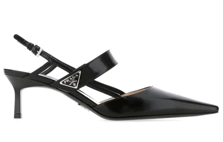 Prada Pointed Toe Slip-On High Heel 'Simplicity Black' 圖 2