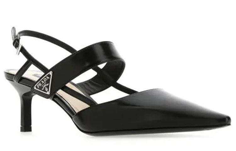 Prada Pointed Toe Slip-On High Heel 'Simplicity Black' 圖 3