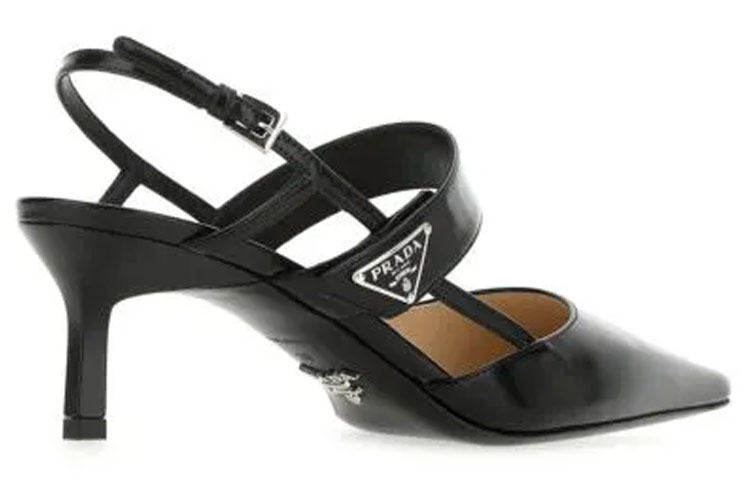 Prada Pointed Toe Slip-On High Heel 'Simplicity Black' 圖 5