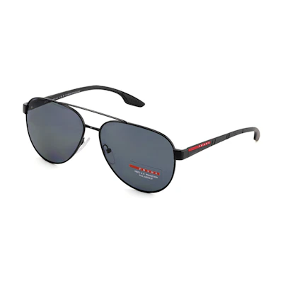 PRADA Polarized Aviator Sunglasses for Men - Premium Edition SPS-54T-1AB-5Z1