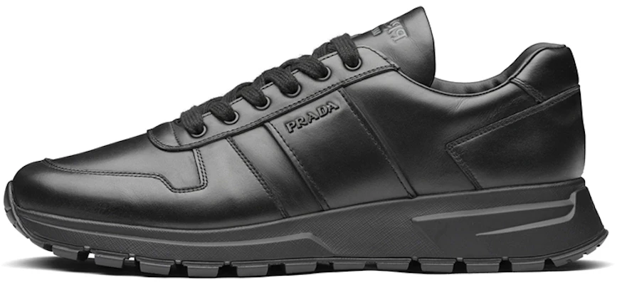PRADA Prax 01 皮革繫帶低筒休閒運動鞋 男款 全黑色 Buy PRADA Prax 01 皮革繫帶低筒休閒運動鞋 男款 全黑色