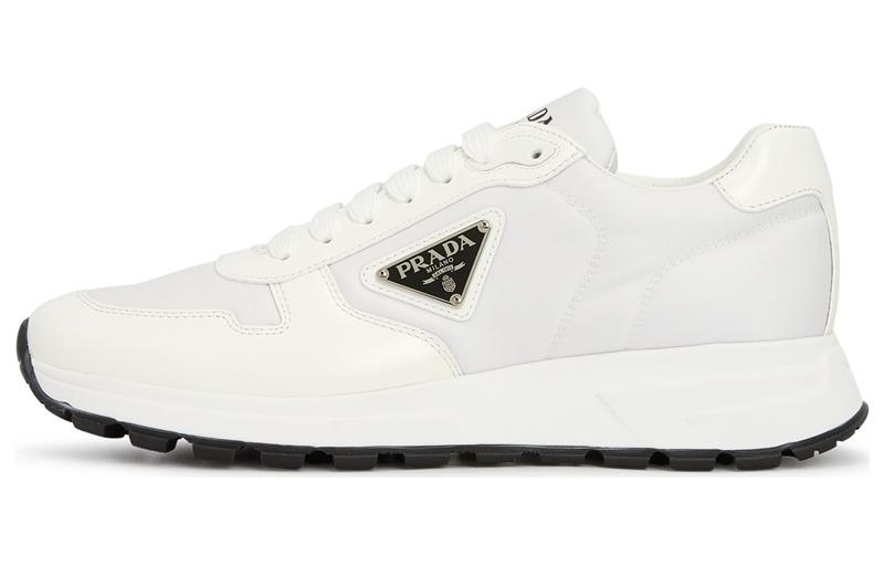 Prada PRAX 01 Sneakers Re-Nylon Brushed Leather Black 'White' 2EE369_3LF5_F0964_F_G000