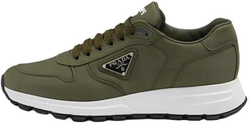 PRADA Prax 01 Baskets Basses Casual en Cuir Vert pour Homme 2EE369_3LFV_F0161_F_G000 Buy PRADA Prax 01 Baskets Basses Casual en Cuir Vert pour Homme 2EE369_3LFV_F0161_F_G000