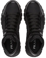 Lookbook 普拉達 PRAX 01 再生尼龍 亮面皮革 時尚運動鞋 黑色
