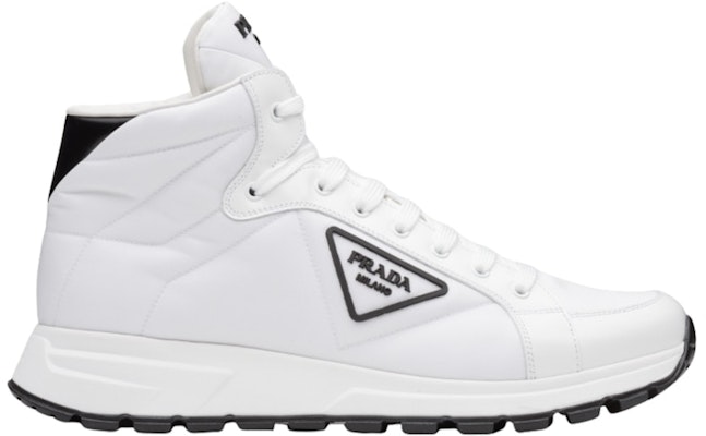 Prada Prax 01 Re-Nylon dan Kulit Disikat 'Putih Hitam' 4T3592_3LF5_F0964 Buy Prada Prax 01 Re-Nylon dan Kulit Disikat 'Putih Hitam' 4T3592_3LF5_F0964