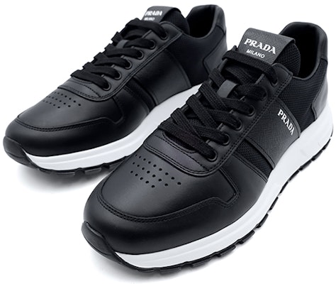 프라다 프락스 1 블랙 가죽 로우탑 스니커즈 4E3571_3L3F_F0002_F_G000 Order 프라다 프락스 1 블랙 가죽 로우탑 스니커즈 4E3571_3L3F_F0002_F_G000