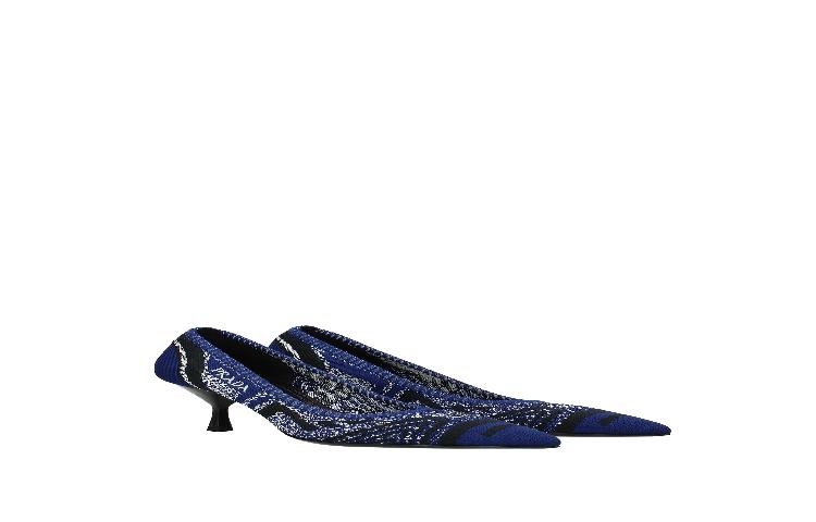 Prada Pumps 'Blue Black Knit' 圖 2