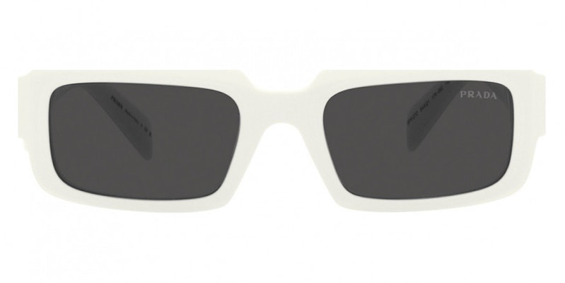 普拉达男士纯色矩形太阳镜-白色 PR27ZSF17K08Z55 Lookbook 普拉达男士纯色矩形太阳镜-白色 PR27ZSF17K08Z55