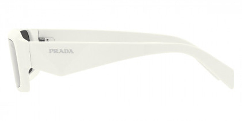 普拉达男士纯色矩形太阳镜-白色 PR27ZSF17K08Z55 Shop 普拉达男士纯色矩形太阳镜-白色 PR27ZSF17K08Z55