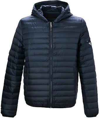 PRADA Quilted Down Jacket with Logo Patch for Men in Dark Blue. SGH828-1ID1-F0124 Buy PRADA Quilted Down Jacket with Logo Patch for Men in Dark Blue. SGH828-1ID1-F0124