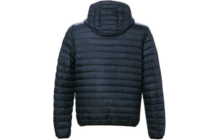 Lookbook PRADA Quilted Down Jacket with Logo Patch for Men in Dark Blue. SGH828-1ID1-F0124