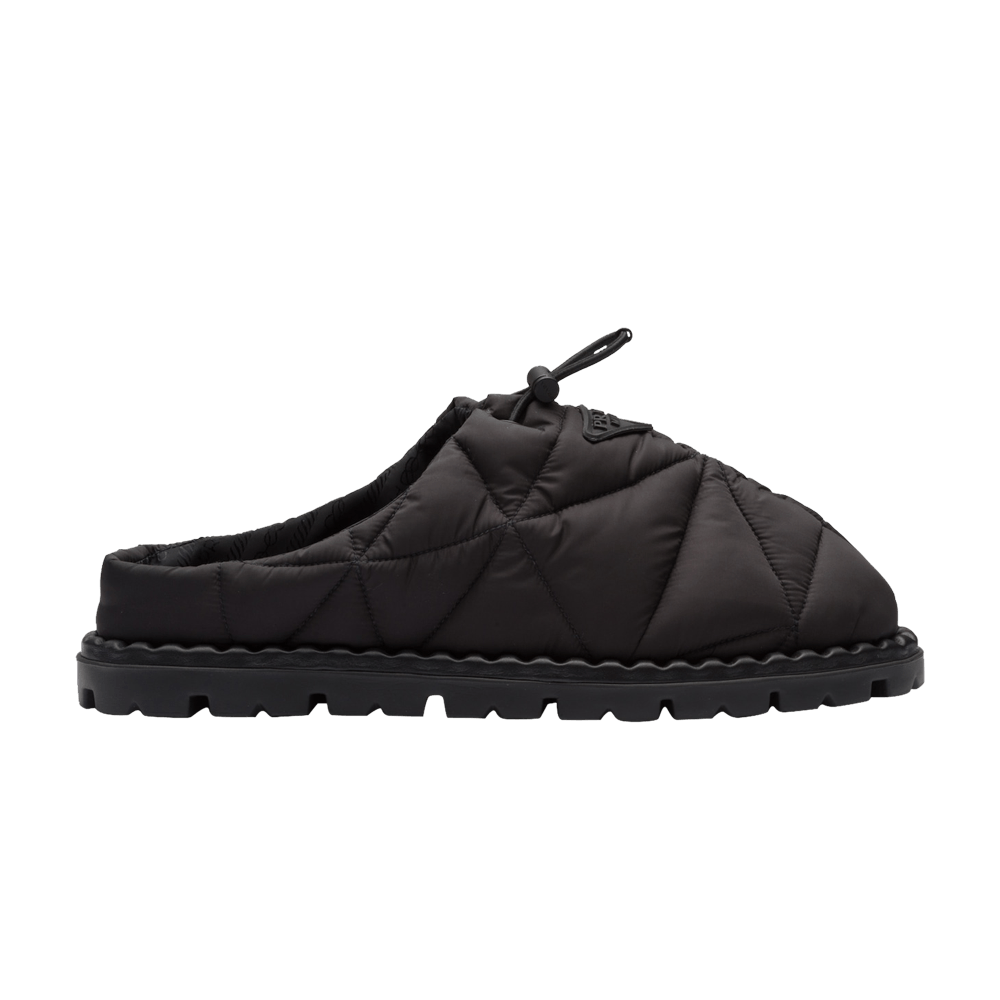 Buy プラダ キルティングナイロンサンダル (黒) 2S2954-3LGO-F0002