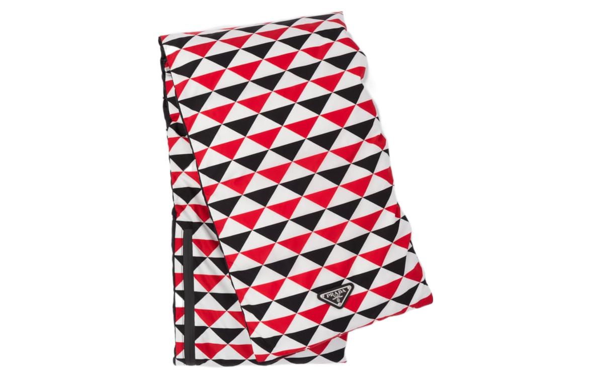 PRADA Quilted Printed Re-Nylon Hooded Scarf Multicolor. 2FS028-2FJV-F0X5N