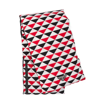 PRADA Quilted Printed Re-Nylon Hooded Scarf Multicolor. 2FS028-2FJV-F0X5N
